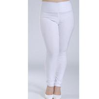 Moteriški tamprūs antblauzdžiai aukštu juosmeniu Moteriškos pieštuko kelnės capris Baltos juodos moteriškos kelnės moteriškos 5xl 6xl Moteriškos Pantalon XL balta