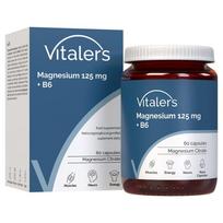 Vitaler's Magnis 125 mg + vitaminas B6 6 mg – 60 kapsulių