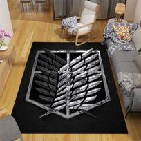Anime Attack on Titan neslystančios zonos kilimėliai Dideli kilimėliai svetainei Patogūs kilimai Minkšti grindų kilimėliai miegamajam 40cm x 60cm
