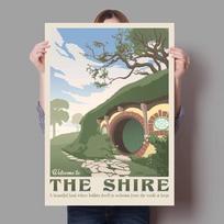 Arrakis smėlio kirmėlės plakatas Retro kelionių drobės tapyba Šyras Tatooine sienos meno paveikslas Namų dekoras svetainei Be rėmo 50*80cm