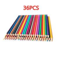 72/48/36/24/12 Spalvos Profesionalūs aliejiniai pieštukai Medžio minkštas akvarelinis pieštukas, skirtas piešti piešimui piešti eskizą meno reikmenys 36pcs blue