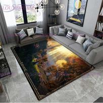Modernus Elden Ring zonos kilimėlis Ranni The Witch Print Kilimas Minkšti svetainės kilimėliai miegamojo durims Grindų kėdės kilimėlis Dovana draugams 80cmx140cm