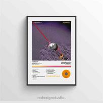 Pop grupės dainininkas Tame Impala Plakatai Currents Muzikos albumo viršelis Estetiški paveikslai Kambariui Drobės tapyba Menas Namų sienų dekoras 21x30cm No Frame blue