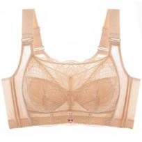 Didelio dydžio liemenėlė, moteriška vamzdinė viršutinė reguliuojama apatinė trikotažas E taurė Bralette Lace Sexy Liemenėlė Push Up Jausmingas apatinis trikotažas nematoma liemenėlė 44/100E smėlis