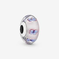 S925 Sterlingas Sidabras Murano Stiklas Raudoni Karoliukai Mėlyni Rožiniai Violetiniai Apvalus Pakabukas Plata De Ley S925 Originaliam Apyrankės Papuošalui white
