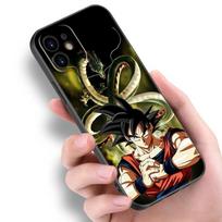 Anime Son Goku Super Saiya dėklas Apple iPhone 14 13 12 Mini 11 Pro Max 7 8 XR X XS 7 8 Plus SE 2020 2022 juodas dangtelis iPhone 12 Pro