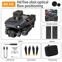 P8 Pro GPS Drone 8K Professional HD kamera RC Dron 5G WIFI FPV be šepetėlių kliūčių išvengimo UAV anglies pluošto sulankstomas keturkopteris Black6KBag2B