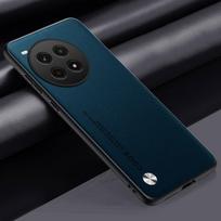 Prabangus odinis smūgiams atsparus dėklas Oneplus 12 12R 11 11R 10T 10 Pro 10R ACE 3 Pro 3V 2 Pro Apsauginis dangtelis Aukštos kokybės tekstūruotas pilnos apsaugos dangtelis OnePlus Ace 3 Pro tamsiai mėlyna spalva