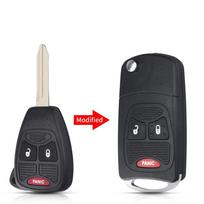 Nuotolinio valdymo modifikuotas sulankstomas raktas, apverčiamas korpusas, skirtas Chrysler Jeep Compass Wrangler Patriot, nuotolinio valdymo rakto korpusas, pakabukas, 2 mygtukai 3+1 white