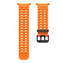 Originalus laikrodžio dirželis Samsung Galaxy Watch Ultra 47mm minkštas sportinis Correa apyrankė Galaxy Ultra 47mm vyrams moterims laikrodžio dirželis galaxy watch  ultra oranžinė
