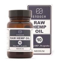 Endoca RAW kanapių aliejaus kapsulės – 300 mg CBD + CBDa, 30 vnt.