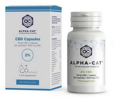 Alpha-CAT CBD kapsulės – 600 mg CBD, 60 × 10 mg