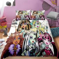3D Spausdintas Monster High Patalynės Komplektas Antklodės Užvalkalas Miegamojo Antklodės Užvalkalai Viengulis Twin King Dydžio Antklodės Užvalkalas Namų Tekstilė 2/3 Vnt. 135X200cm-2pcs