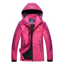 Kempingas Žygiai Striukė Moterims Ruduo Lauko Sporto Paltai Alpinizmas Trekingas Vėjo nepraleidžiantis Kelioninis Vandeniui atsparus Violetinis Rožinis M pink