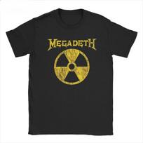 Streetwear Marškinėliai MEGADETH Rock Spausdinimas Medvilniniai Marškinėliai Trumpomis Rankovėmis Vyriški Marškinėliai Hip Hop Vintage Rock Gerbėjų Drabužiai Viršutiniai Drabužiai M yellow