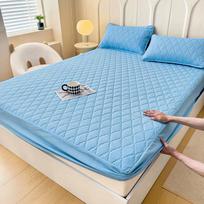 Vandeniui atsparus neslystantis dygsniuotas paklodės užvalkalas-čiužinio apsauga Matching Pillowcase Single [48*74cm]