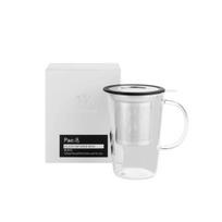 Whittard of Chelsea Black Glass Pao puodelis su sieteliu, 400 ml