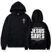 Jėzus Gelbėja John Hoodies Krikščioniški Biblijos Eilutės Megztiniai Vyrams Moterims Drabužiai Žieminiai Patogūs Kišeniniai Puloveriai Grafiniai S black