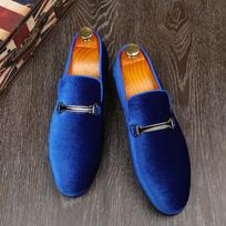 Prabangūs mėlyni vyriški batai be raištelių, slip-on mokasinai, dideli dydžiai 38-48, plokščiapadžiai, laisvalaikio batai, vyriški vakarėlio batai, vestuviniai batai 42 mėlyna