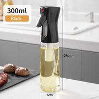 200/300/500ml Aliejaus purškimo butelis Virtuvės kepimui Alyvuogių aliejaus dozatorius Kempingui Kepsninei Kepimui Salotoms Actas Sojos padažas Purškiklis Indeliai 300ml juoda