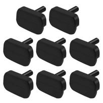 4/8 vnt. Silikoninės kojelės Gruobuviui Guminės Gourmia GAF856 GAF566 Karščiui atsparios Maistinės 8pcs black