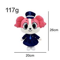 25 CM Šerifas Labradoro pliušinis žaislas Anime šuo vilkas apsaugos seržantas Labradoro pliušinės lėlės įdaryti figūrėlės pliušinės dovanos vaikams Kalėdinės dovanos pink