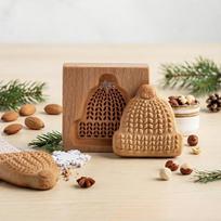 Medinis imbierinių ir sviestinių sausainių formelė pjaustytuvas Hat 10*10*2, ~127g