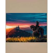 Plakatas „The Witcher Geralt“, be rėmo Sienos meno dovana 20x30cm blue