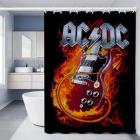 Rock-ACDC Dušo užuolaida Vonios reikmenims Sulankstoma pertvara Vonios užuolaidos Miegamiesiems Vandeniui atsparus audinys Daiktai Rinkinys Ho 90x180cm white