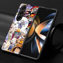 Hard Phone Cover Case for Samsung Galaxy ZFold6 ZFold7 ZFold5 Z Fold 7 6 5 4 3 ZFold3 ZFold4 One Piece Monkey D. Luffy Galaxy Z Fold5 white