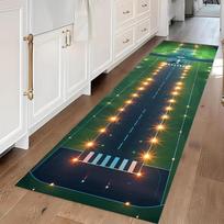 Neoninis kilimas-takas Vaikų lėktuvo žaidimų kilimėlis Oro uosto miegamojo koridoriaus balkono dekoras Kilimai 40X120CM black