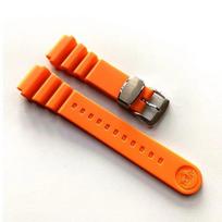 Silikoninė laikrodžio apyrankė, skirta SEIKO Water Ghost SPR009, minkšta vandeniui atspari apyrankė nardymo dirželis, purvinas laikrodžio žiedo sagtis 20 mm 22 mm Orange  22mm with logo gray
