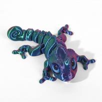 Chameleono figūrėlės 3D spausdinimas Daugiašakės judančios simuliacinės akys Namų aksesuarams Vaikams Dovanų Svetainės dekoravimas 10CM blue