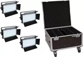 LED panelių rinkinys EUROLITE PLL-480 QCL 4 vnt. su transportavimo dėklu