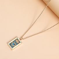 Magas Tarot Karalienė Meilužis Mėnulis Žvaigždė Karoliai Sėkmės Metalinis Pakabukas Choker Madingi Papuošalai Dekoracija Dovana Draugams Moterims beige