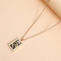 Magas Tarot Karalienė Meilužis Mėnulis Žvaigždė Karoliai Sėkmės Metalinis Pakabukas Choker Madingi Papuošalai Dekoracija Dovana Draugams Moterims beige