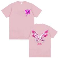 Omar Courtz Por Si Manana No Estoy Album 2026 Butterfly Graphic T Shirts Men Women Harajuku Aesthetic Casual Streetwear S white