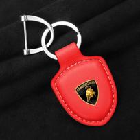 PU odos automobilio logotipo raktų pakabukas Skydo raktų pakabukas Vyrams Moterims Pakabukas Dovanos Lamborghini Urus Huracan Aventador Premiu Aksesuarams red