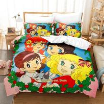 Candy Candy 3D Kawaii Anime Patalynės Komplektas Viengulis Twin Pilnas Karalienės Karaliaus Dydis Antklodės Užvalkalų Komplektai Suaugusiojo Vaikų Miegamajam 70x133cm 2pcs