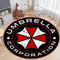 Resident Evil Spausdinti Apvalūs Kilimai Miegamajam Lovos Šonui Grindų Kilimėlis Amerikietiško Serialo Svetainei Apvalus Kilimas Sofai Kavos Stalui Dekoras Diameter 60cm red