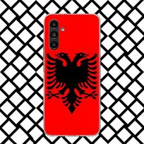 Albanijos vėliavos dėklas telefonui Samsung Galaxy A17 A37 A57 A16 A26 A36 A56 A15 A25 A35 A55 A14 A24 A34 A54 A13 A23 A33 A53 Galaxy A1 Samsung A05S red