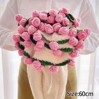 Gėlių pledas Rožių pledas Gėlių puokštės pledas Nertas gėlių puokštės pledas Rožių pledas Baigtas gėlių pledas Gimtadienio dovana pink