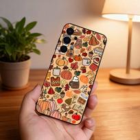 Autumn leaves pumpkin Phone Case For Samsung S25,S24,S21,S22,S23,S30,Ultra,S20,Plus,Fe,Lite,5G Black Cover Samsung S21lite