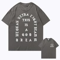 Kanye West marškinėliai Vintage dideli spausdinti marškinėliai Vyrai Moterys Hip Hop unisex Viršutinė dalis Tee Streetwear Marškinėliai vyrams XXXL gray