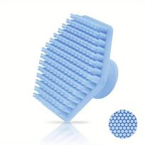 Men Facial Cleaning Brush Scrubber Silicone Miniature Face Deep Clean Shave Massage Face Scrub Brush Face Cleaner mėlyna