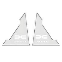 2 vnt. automobilio durelių kampų apsauginis dangtelis Anti-collision lipdukai Dacia Bigster Spring Duster Sandero Jogger Dokker Lodgy white