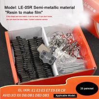 Lebycle-25 Pair MTB Bicycle Disc Brake Pads,Resin,Road Bike Hydraulic Disc Brake Pads,Universal for Shimano,SRAM,AVID,ZOOM,B01S LE-05 Resin gray