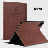 Samsung Galaxy Tab S10 S9 S8 Ultra S7 S8 S9 FE Plus A9 A11 + S5E T720 S6 Lite 11 12.4 13.1 14.6 Colių Premium Briedžio Galvos Dėklas Tab S9 Ultra 14.6 ruda