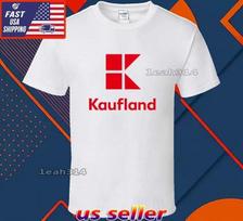Nauji Marškinėliai Kaufland Logotipas T-shirt Juokingi Amerikietiški JAV Unisex Dydis S-5XL S red