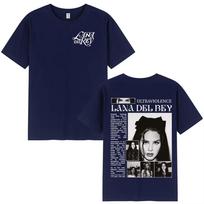 2026 Singer Lana Del Rey T Shirts Men Women Clothing Cotton Short Sleeve Oversized T Shirt Fashion Harajuku T-shirt Streetwear Casual Loose Tee Top M black